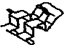 Toyota 47717-28010 Plate, Pad Support(For Rear Disc Brake)