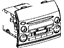 Toyota 86120-AE011 AM/FM Cd Cass