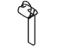 Toyota SU003-08453 Key, Cut