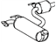 Toyota 17430-22070 Rear Pipe Assembly