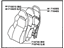Toyota 71040-20260-C0 Back Assembly, Front Seat, Passenger Side(For Separate Type)