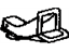 Toyota 51026-35020 Crossmember Mount Bracket, Driver Side