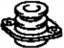 Toyota 52209-35010 Cushion Sub-Assembly, Rear End Body Mounting, Upper