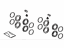 Toyota 04478-30280 Caliper Seal Kit, Front