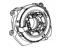 Toyota 84307-WAA02 Clockspring