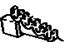 Toyota 90929-01274 Clamp, Resistive Cord