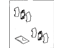 Toyota 04946-12010 Shim Kit, Anti Squeal(For Rear Disc Brake)