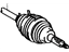Toyota 43420-12100 Shaft Assembly, Front Drive, Driver Side