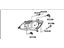 Toyota 81110-07080 Headlamp Assembly, Passenger Side