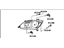 Toyota 81150-07080 Headlamp Assembly, Driver Side