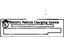 Toyota G9288-42010 Label, Battery Charging Notice