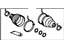 Toyota 04438-20370 Boot Kit, Front Drive Shaft, In & Outboard, Passenger Side
