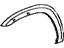 Toyota 75612-42090-A0 Moulding, Front Fender, Outside Front Driver Side, White