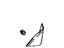 Toyota 67492-42050 Garnish, Front Door Lower Frame Bracket, Driver Side