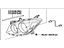 Toyota 81130-42330 Unit Assembly, Headlamp, Passenger Side