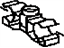Toyota 46411-42010 Clamp(For Parking Brake Front Cable)