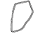 Toyota 62332-42010-B0 Weatherstrip, Rear Door Opening Trim, Driver Side