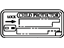 Toyota 69339-51010 Caution Label, Passenger Side