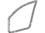 Toyota 62312-42030-B0 Weatherstrip, Front Door Opening Trim, Driver Side