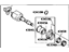 Toyota 43030-28011 Inner Joint, Passenger Side