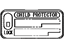 Toyota 69339-AA020 Plate, Child Proof Or Child Protector Lock Caution