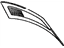 Toyota 64810-AA010-C0 Window Assembly, Convertible Roof Tarpaulin Back, Black