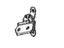 Toyota 68780-06050 Hinge Assembly, Rear Door, Lower Driver Side
