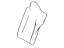 Toyota 71078-12P31-B4 Cover, Rear Seat Back, Driver Side(For Separate Type)