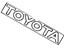 Toyota 75441-12350 Plate, Rear Name