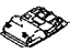 Toyota 63650-0C460-B0 Map Lamp Assembly, Gray