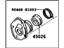 Toyota 45025-60100 Cover Sub-Assembly, Steering Column Hole