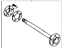 Toyota 42302-60901 Shaft, Rear Axle, Driver Side