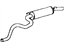 Toyota 17405-50030 Resonator & Pipe