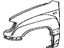 Toyota 53812-6A120 Fender Sub-Assembly, Front Driver Side