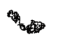 Toyota 69430-12160 Striker Assembly, Back Door Lock