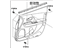 Toyota 67610-47540-B0 Board Sub-Assembly, Front Door Trim, Passenger Side