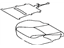 Toyota 71071-47750-B3 Cushion Cover, Passenger Side