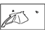 Toyota 62471-16320-01 Garnish, Roof Side, Inner Passenger Side