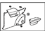 Toyota 62510-16620-W4 Quarter Trim Panel, Passenger Side