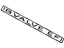 Toyota 75385-16210-13 Plate, Side Panel Name, Light Gray
