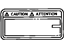 Toyota 74543-08010 Caution Label, Rear