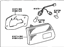 Toyota 81680-08020 Lens & Housing, Driver Side