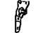 Toyota 71302-08010 Hinge Sub-Assembly, Rear Seat, Driver Side