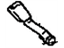 Toyota 73390-08010-B0 Belt Assembly, Rear Seat 3 Point Type, Inner, Passenger Side TAN