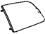 Toyota 62730-08010 Glass, Green, Rear Passenger Side
