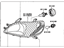 Toyota 81150-52190 Headlamp Assembly, Driver Side