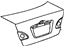 Toyota 64401-02100 Trunk Lid, Rear