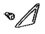 Toyota 67492-06010 Garnish, Front Door Lower Frame Bracket, Driver Side