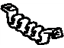 Toyota 77289-33010 Clamp, Fuel Tube W/Grommet