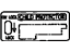 Toyota 69339-03010 Plate, Child Proof Or Child Protector Lock Caution